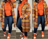 Orange Long Shacket