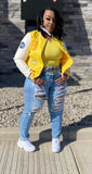 Yellow Bomber Jacket