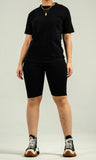 Black Biker Set Cotton