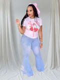 Pretty In Pink Bow Tee